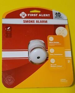 First Alert SMOKE ALARM  Micro Design 10 YR Battery Sound Sleeper MODEL P1010