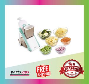 Safe Slicer Julienne Dicer 30+ Presets Presets Vegetable Meal Prep Aqua