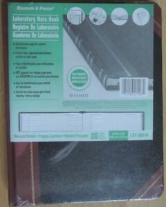 New, Boorum and Pease Lab Notebook L21-300R, Sealed in plastic wrap 300 pages