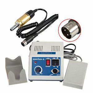 Dental Lab Marathon Electric Micromotor N3 Motor 35,000 rpm Handpiece Gold Ca