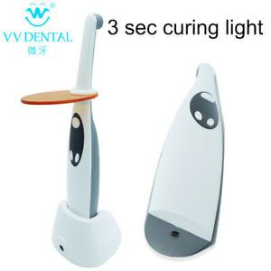 3s-15s Dental Curing Light Cure Lamp Cordless Metal Head LED Curing Light FDA