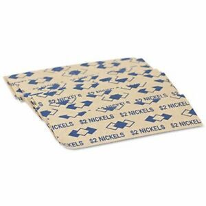 PM Company Tubular Coin Wrappers, Nickels, $2, 1000 Wrappers (PMC53005)