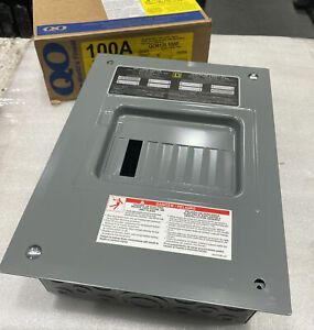 QO612L100F SQUARE D 6 PACES 12 CIRCUITS CIRCUIT BREAKER LOAD CENTER 120-240V NEW