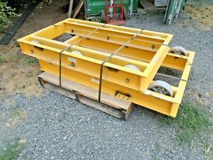 Lot of 2 - VESTIL  ODMD-3660-10 Steel Open Deck 10,000 lb Rated Machinery Dolly