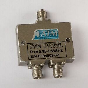 ATM P213L Coaxial 2-Way RF Power Divider/Combiner 0.85 - 1.65 GHz SMA Connector