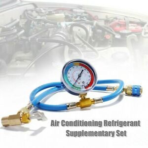 -30~250PSI Recharge Hose Kit Copper H2P7 Pressure Gauge R134A High Quality 1/2\&#034;