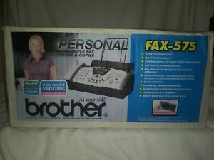 Brother FAX-575 Personal Fax/ Phone and Copier Machine COMPACT  Brand New Opened