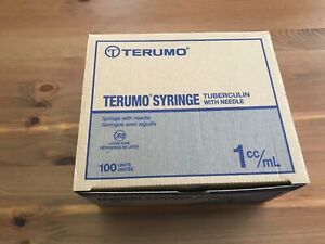 Terumo 1mL Syringe with 27 gauge 0.5 inch Regular Wall Needle (100 Units)  
