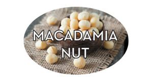 500 per roll MACADAMIA NUT 2&#034; Oval Food Label Stickers