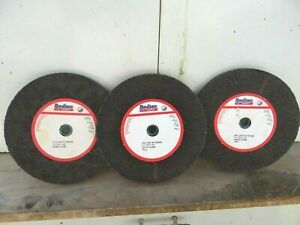 LOT 3 THREE RADIAC ABRASIVES INC GRINDING WHEEL 8&#034; x 5/8&#034;-1/2&#034;-3/4&#034; x 5/8&#034; TRAIL