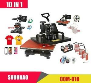 Advanced New Design 10 In 1 Combo Heat Press Machine,sublimation/heat Press,heat