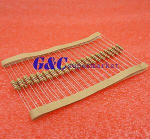 100PCS 1K 1K Ohm 1/4W 0.25W 5% Carbon Film Resistors CF GOOD