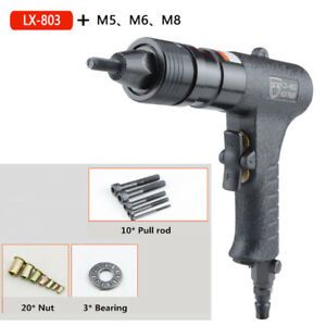 LX-803 Pneumatic Riveters Pneumatic Pull Setter Air Rivets Nut Gun M5/M6/M8 new