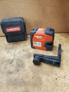HILTI PM 2-L LASER LEVEL WITH MAGNETIC MOUNTING BRACKET CASE