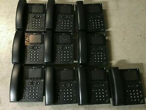 10 PCS OF Polycom VVX 350 PoE Desktop Business VoIP Phone 2314-48830-001-Tested