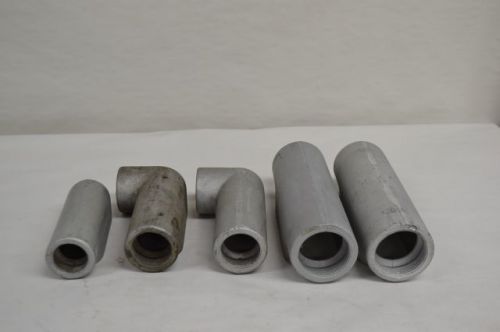 LOT 5 CROUSE HINDS ASSORTED C67 LL57 E47 CONDULET CONDUIT BODY FITTING D203881