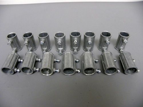 (15) pieces set screw type 1/2&#034; emt conduit coupling connectors for sale