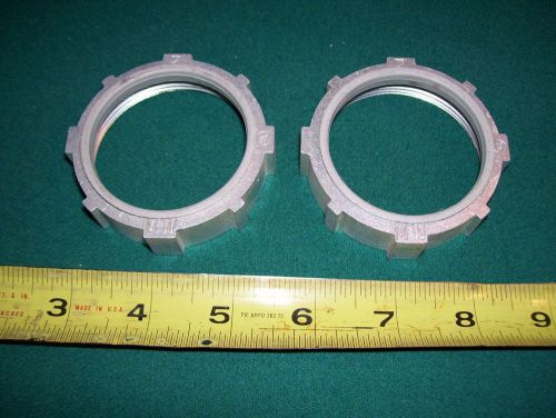 (2) - NEW - 2&#034;  INSULATED CONDUIT BUSHINGS - CROUSE-HINDS