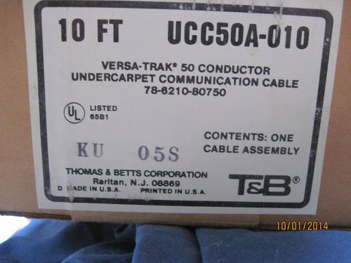 T&amp;B VERSA TRAK 50 CONDUCTOR UNDERCARPET COMMUNICATION CABLE 78-6210-80750