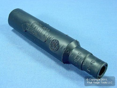 New leviton black cam-type plug insulating sleeve male ect 15 series 15sdm-48e for sale