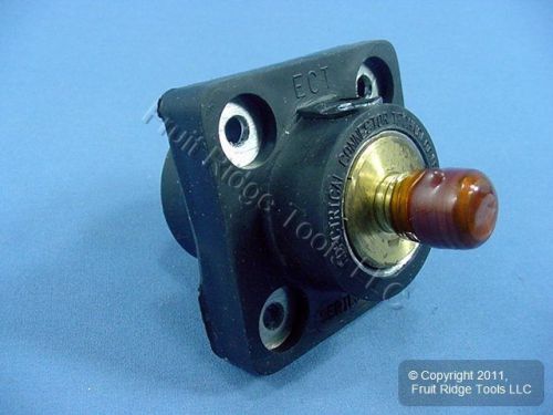New leviton black 18 series cam plug male panel receptacle threaded 400a 18r21-e for sale