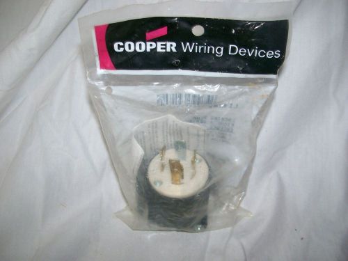 Cooper l1420p male locking receptacle twist lock plug 20a-125/250v for sale