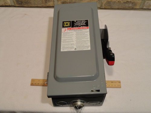 SQUARE D SAFTEY SWITCH 30 AMP 3 Phase Fusible Disconnect H-321-N 240V Nema 1