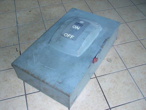 Ge tg3325/1 disconnect switch 400a 3pole 240vac 50hp 36&#034; x 21-3/4&#034; x 8&#034; *xlnt* for sale