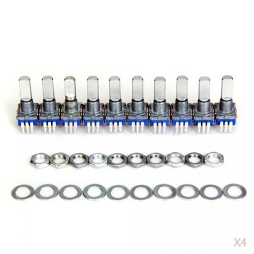 4x 10pcs new 12mm rotary encoder switch with keyswitch us for sale