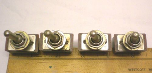 4 Toggle Switches, Spring Return, JBT Model # ST12B, Made in USA