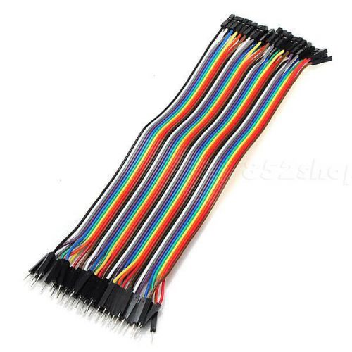 40pin dupont wire jumper cable 20cm 2.54mm male to female 1p-1p for arduino shpt for sale