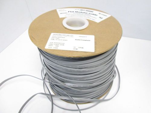 Steren 301-880sl flat modular cable, 8c 26awg, 600ft roll for sale