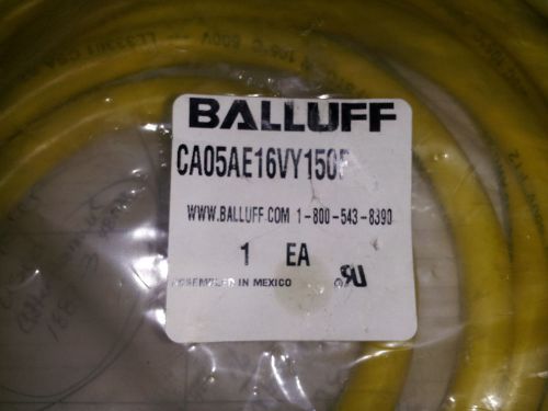BALLUFF CA05AE16VY150F MINILINE CORD 5 PIN 16/5 STOOW 600V NEW IN BOX #B10