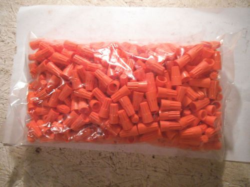 Orange wire nut twist cap for #14-22 wire AP-ACS-OR-D BAG OF 500 - NEW