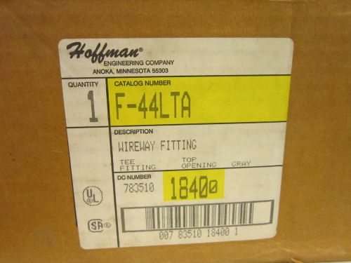 Hoffman Enclosure T WIRE WAY TOP OPEN- GRAY Cat # F44LTA- New