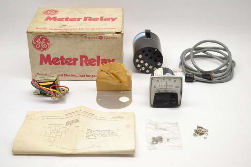 General electric 50-195214hfpk3 relay control 0-100a amp 120v-ac meter b473626 for sale