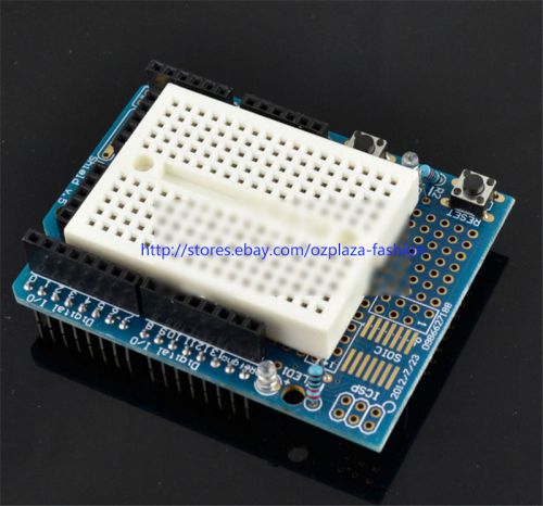 Arduino prototyping prototype shield protoshield with mini breadboard new for sale