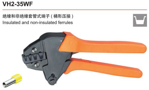 10-35mm2 awg8-2 vh2-35wf insulated and non-insulated ferrules crimping plier for sale