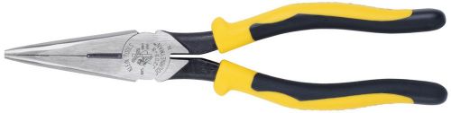 Klein Tools J203-8 8&#034; Journeyman Heavy-Duty Long-Nose Pliers - Side-Cutting