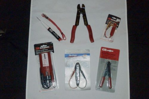 Misc. electrical testers, wire cutters/strippers—elec. accessories for sale