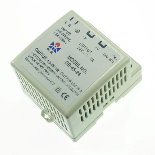 (1) 45w din rail mounted 12vdc 3.5a output industrical power supply supplier for sale