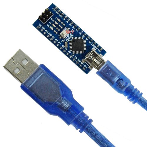 2x USB Nano V3.0 ATmega328P CH340G 5V 16M Micro-controller board For Arduino