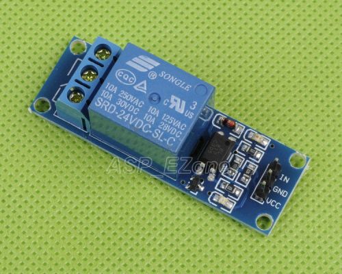 24V 1-Channel Relay Module with Optocoupler Low Level Triger for Arduino New