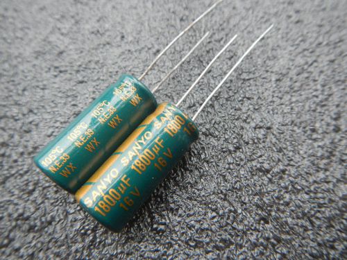 400,sanyo 16v 1800uf wx ultra low esr capacitor 10x23mm for sale
