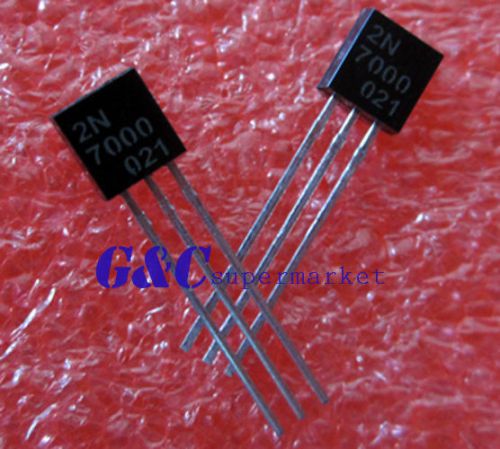 100pcs 2n7000 mosfet n-ch 60v 200ma to-92  new good quality to1 for sale