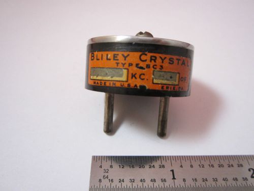 Vintage wwii quartz radio crystal bliley bc3 7194 kc frequency control bin#2b i for sale