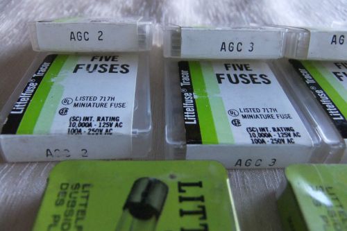 Collect! LITTELFUSE TRACOR Fuses Vintage LOT 40+ various pcs Made in USA  AS-IS