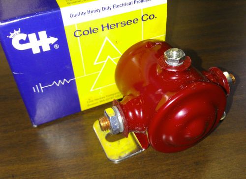 Cole hersee, 12v dc grounded intermittent duty spst solenoid, starter, 24071,new for sale