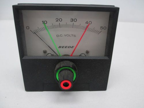 New beede mr-23-05 dc volt meter 0-50v-dc d310742 for sale