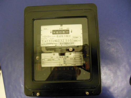 Fuji Electrical Usage Meter, 5A, 110V, NO. 032595